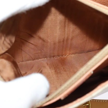 Celine Macadam Shoulder Bag PVC Leather, BEIGE, CANVAS, Shoulder bag