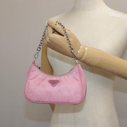 Prada Re-Edition Shoulder Bag Tessuto, PINK, NYLON, Shoulder bag