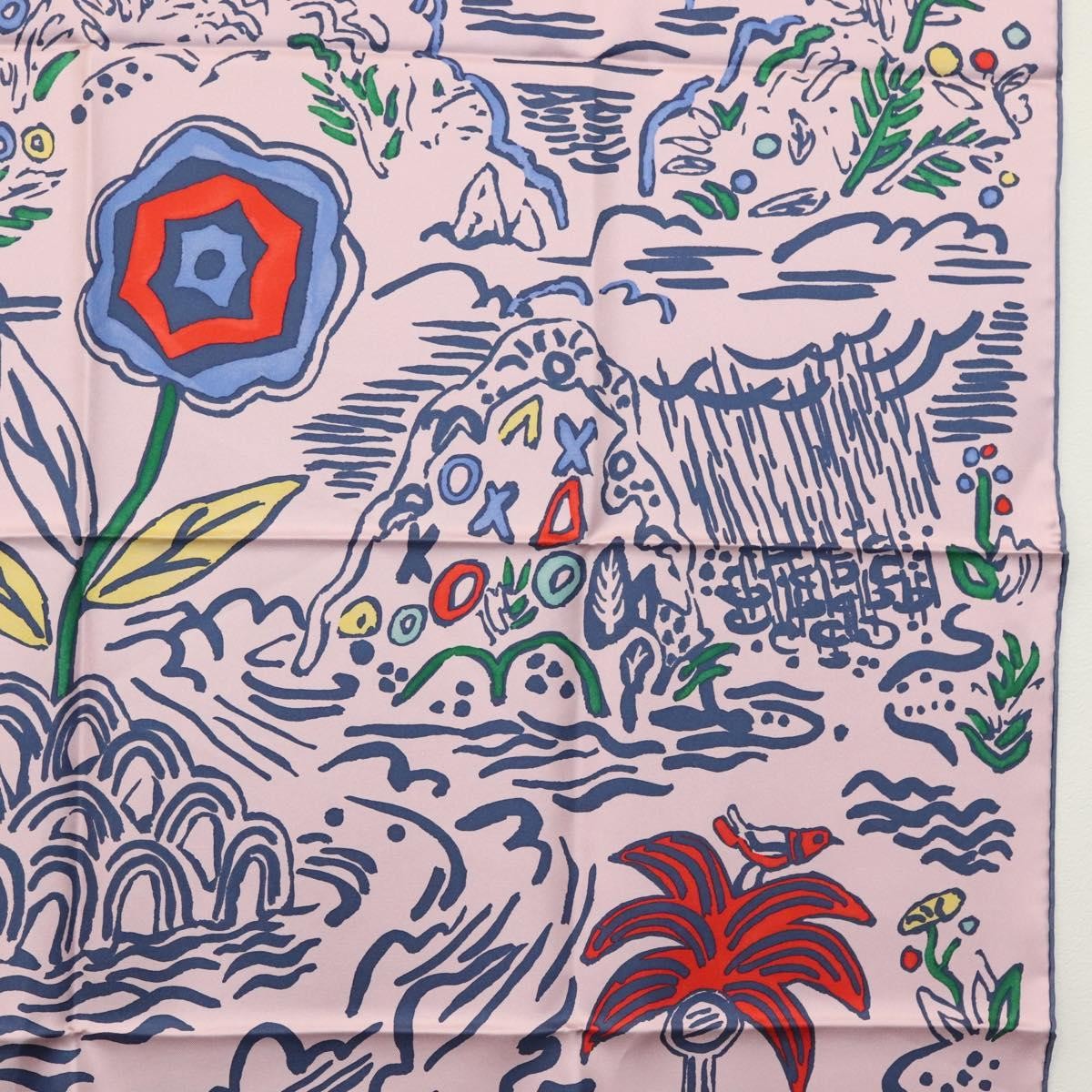 Hermes Carré 90 Silk multicolor, PINK, SILK, Scarve & shawl