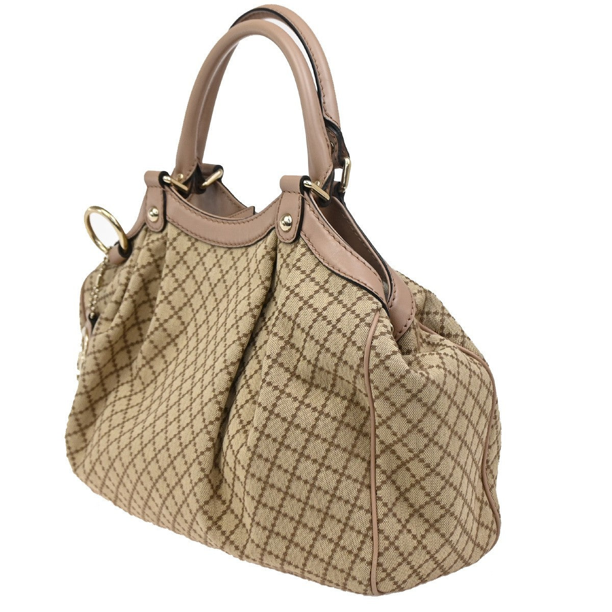 Gucci Sukey Tote Diamante Canvas, BEIGE, CANVAS, Tote bag