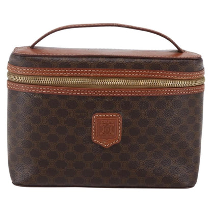 Celine Macadam Vanity Bag Canvas, BROWN, CANVAS, Travel bag