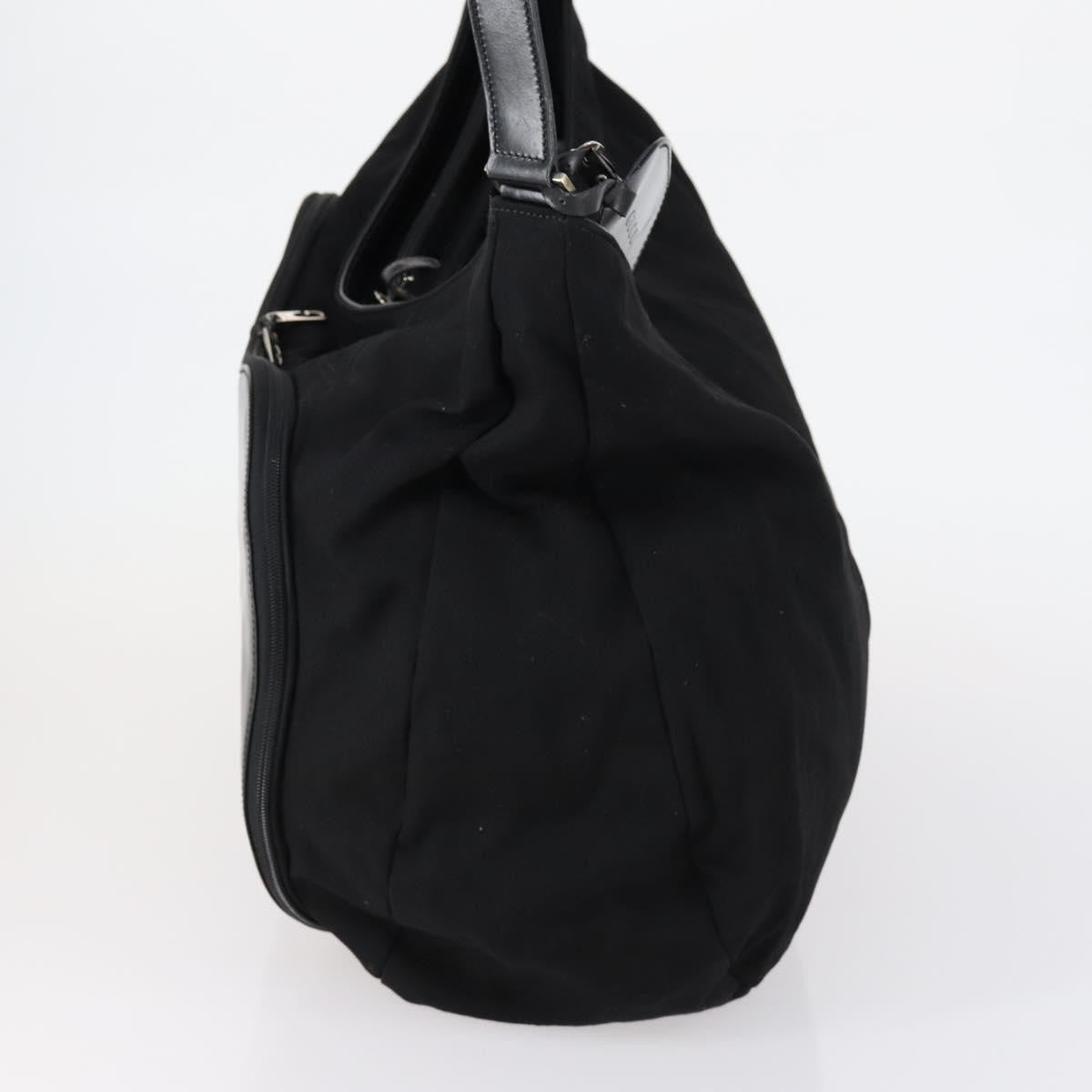 Gucci Vintage Shoulder Bag Canvas, BLACK, CANVAS, Shoulder bag