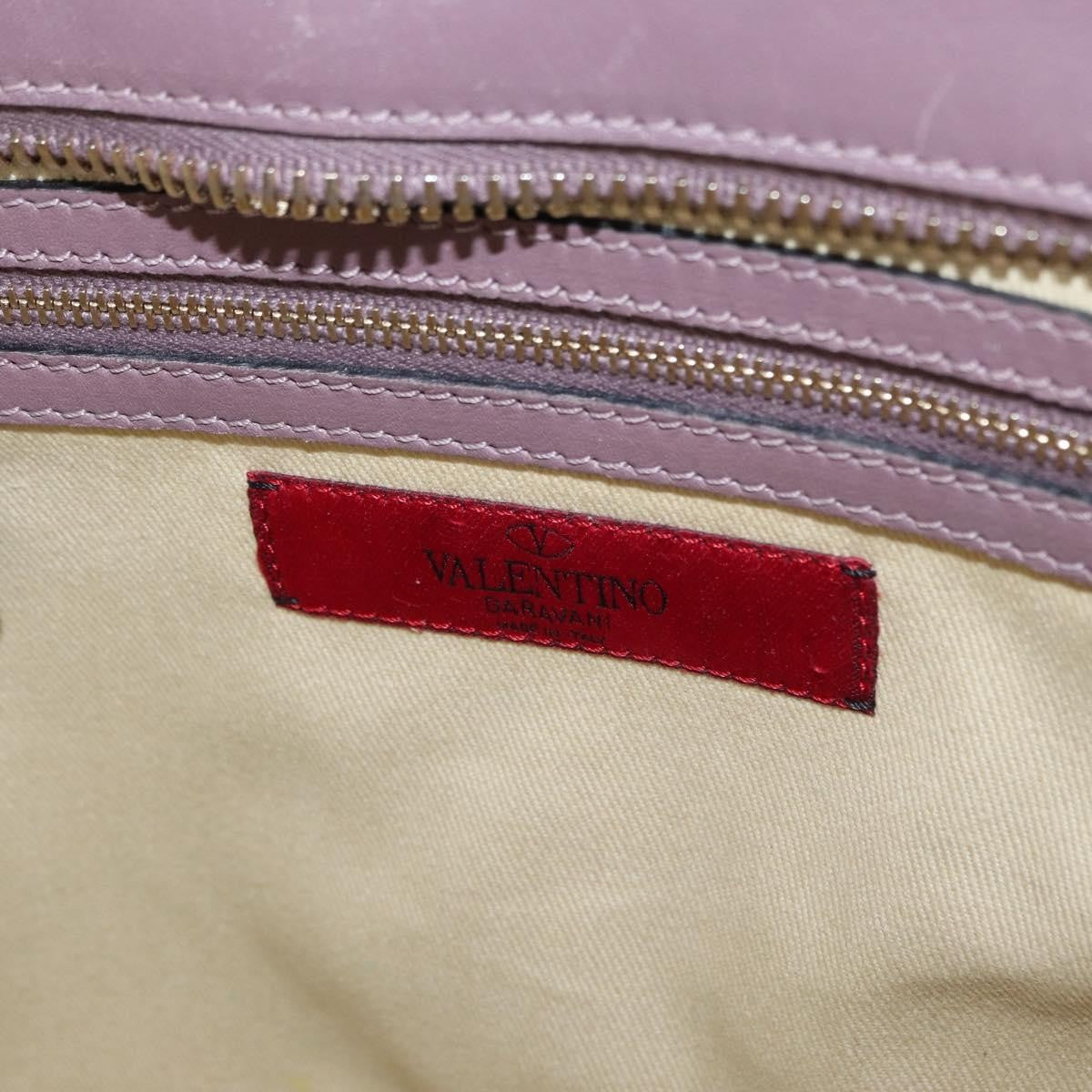 Valentino Garavani Rockstud Tote Rigid Leather, PURPLE, LEATHER, Handbag