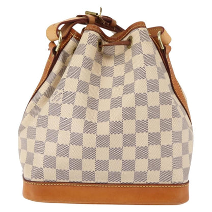 Louis Vuitton Noe Handbag Damier, WHITE, CANVAS, Handbag