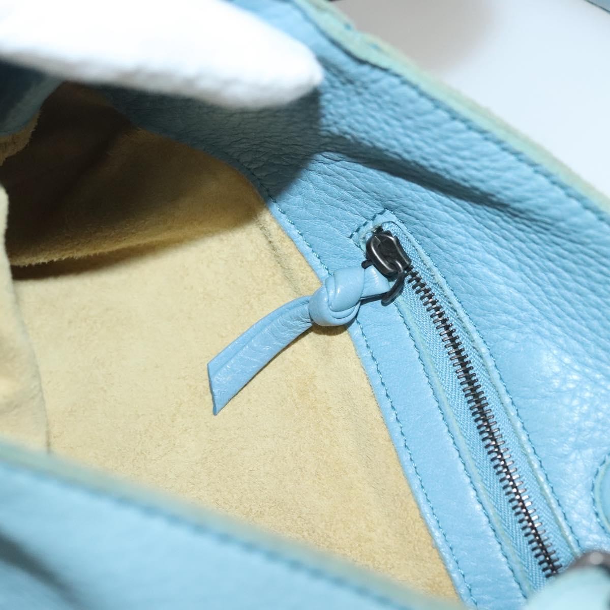 Bottega Veneta Shoulder Bag Leather, BLUE, LEATHER, Shoulder bag