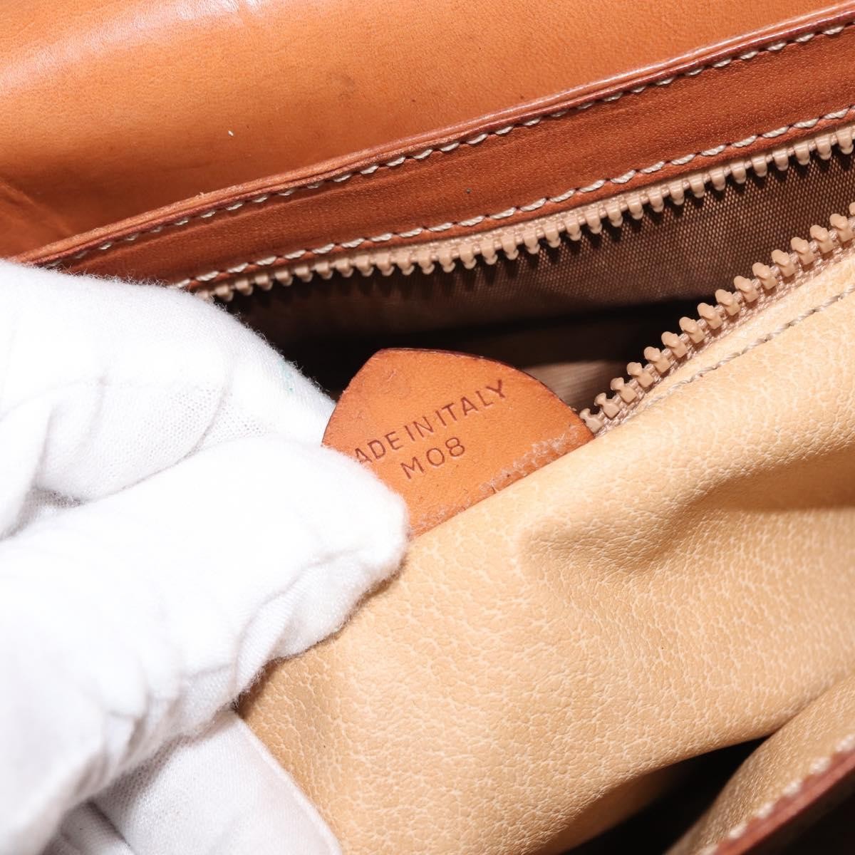 Celine Macadam Shoulder Bag PVC Leather, BEIGE, PVC, Shoulder bag