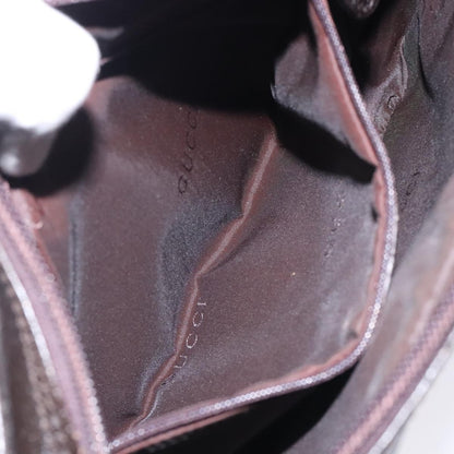 Gucci Zipped Pouch Leather, BROWN, LEATHER, Clutche & pouche