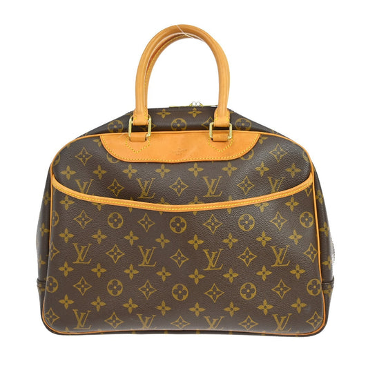 Louis Vuitton Deauville Handbag Monogram Canvas, Brown, Canvas, Handbag