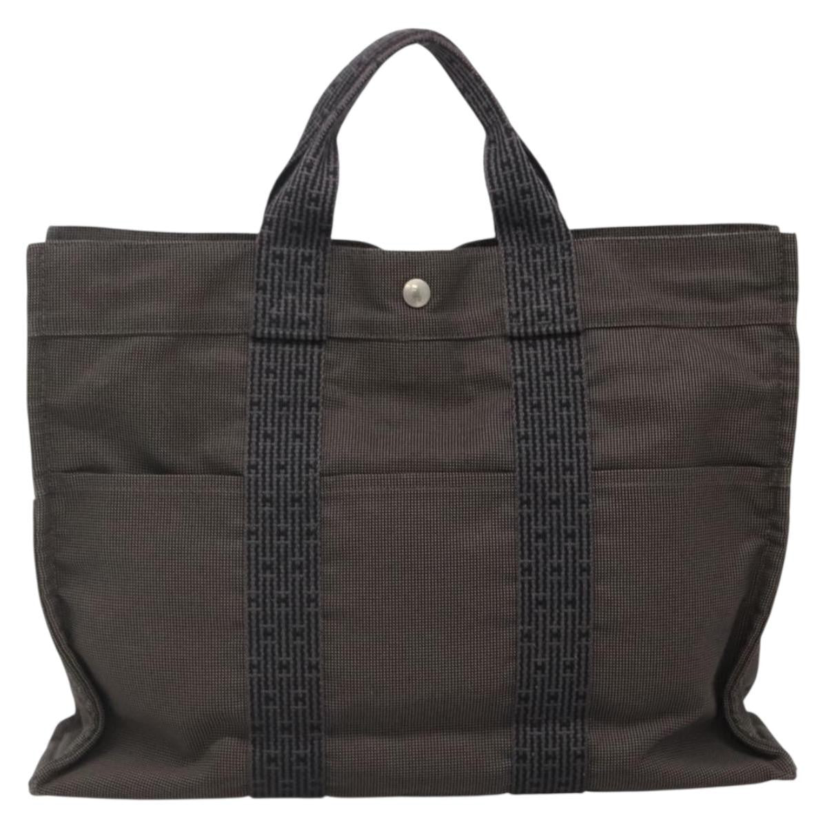Hermes Fourre-tout Herline Fourre-tout Herline, GRAY, CANVAS, Tote bag