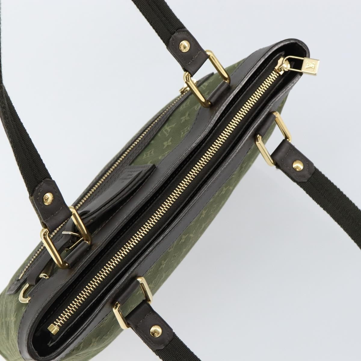 Louis Vuitton Lucille Handbag Mini Lin, KHAKI, CANVAS, Handbag