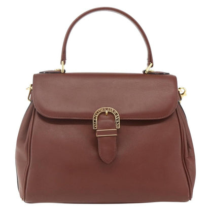 Valentino Garavani Vintage Handbag Leather, BROWN, LEATHER, Handbag