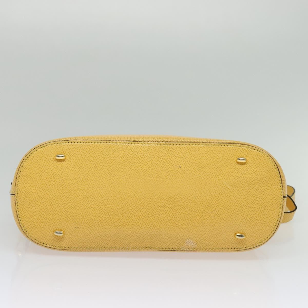 Celine Handbag Leather, YELLOW, LEATHER, Handbag