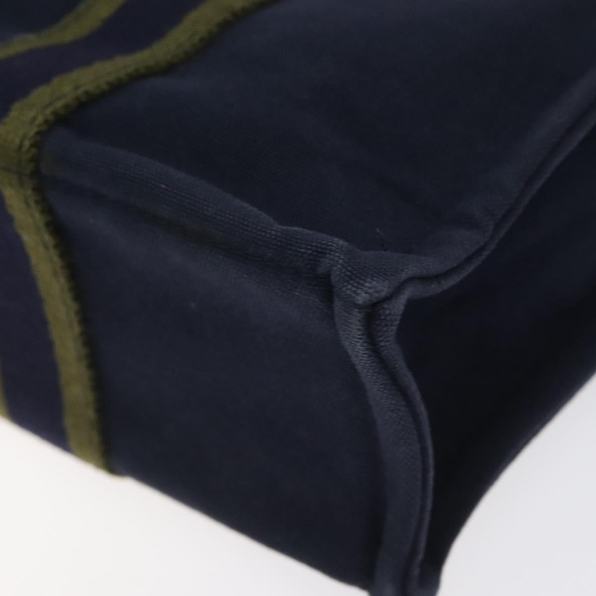 Hermes Fourre Tout Tote Canvas, NAVY, CANVAS, Tote bag