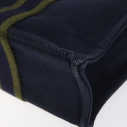 Hermes Fourre Tout Tote Canvas, NAVY, CANVAS, Tote bag