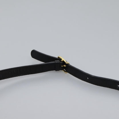 Celine Vintage Circle Logo Crossbody Bag Leather, BLACK, LEATHER, Crossbody bag