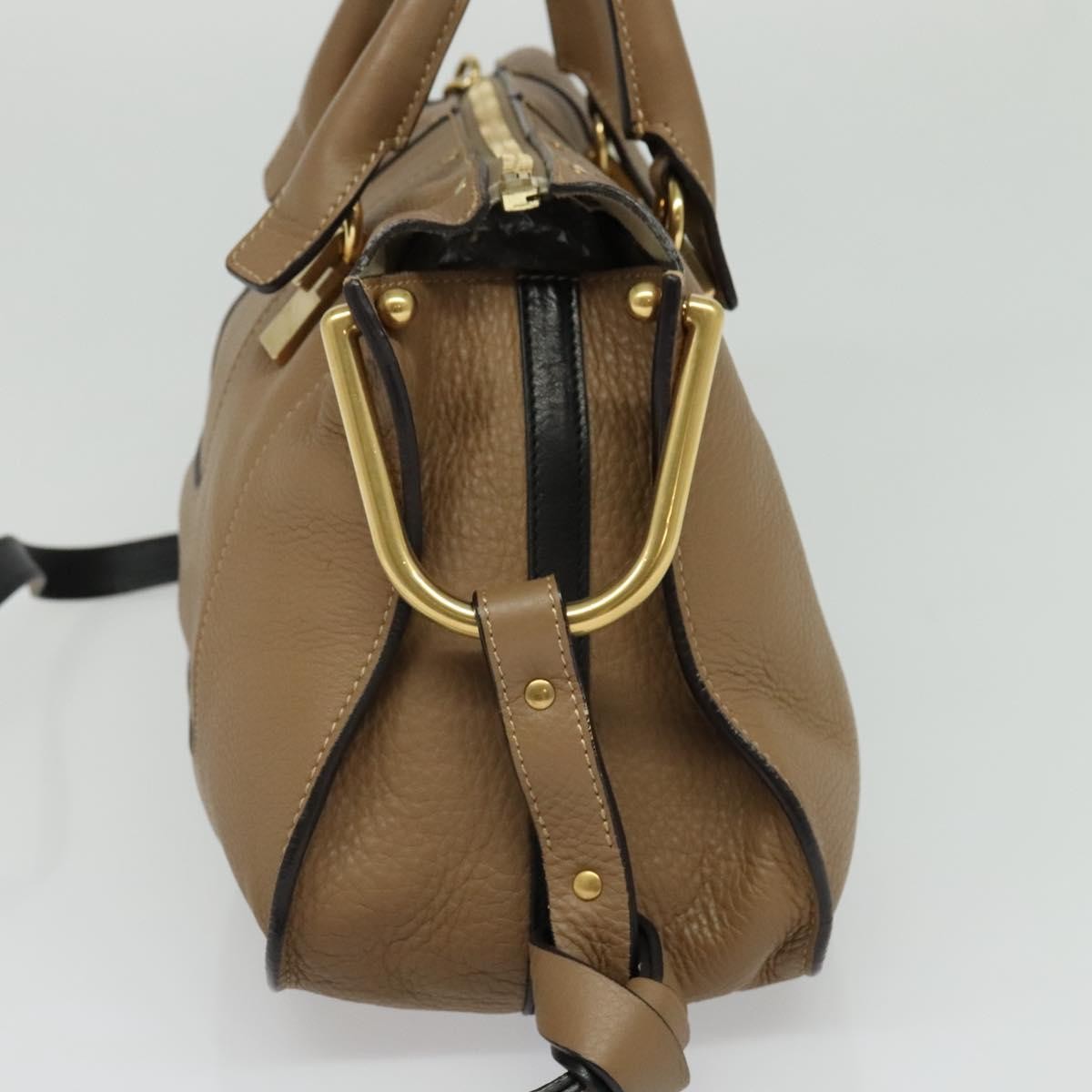 Chloe Hailey Bag Leather, BEIGE, LEATHER, Handbag
