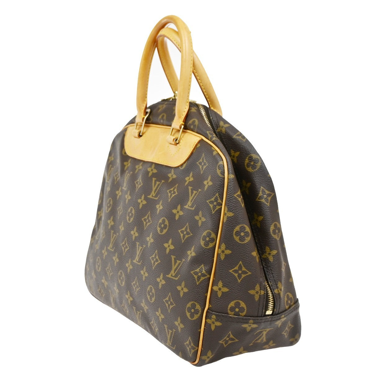 Louis Vuitton Deauville Handbag Monogram Canvas, BROWN, CANVAS, Handbag
