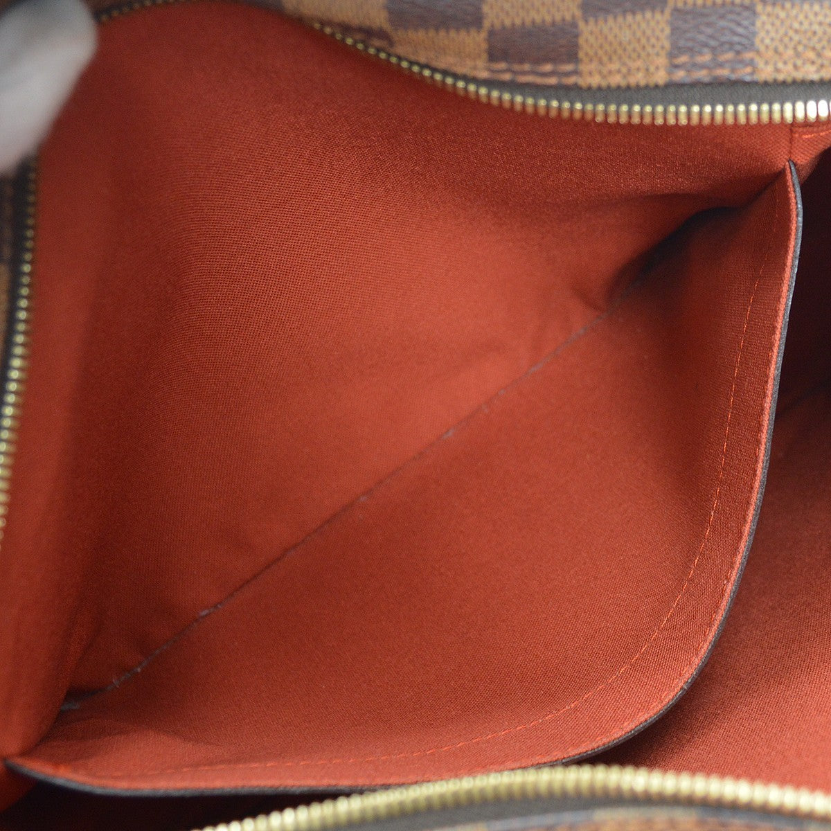 Louis Vuitton Naviglio Handbag Damier, Brown, Canvas, Shoulder Bag