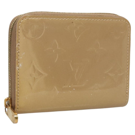 Louis Vuitton Porte-Monnaie Zippy Wallet Monogram Vernis, BEIGE, PATENT_LEATHER, Wallets