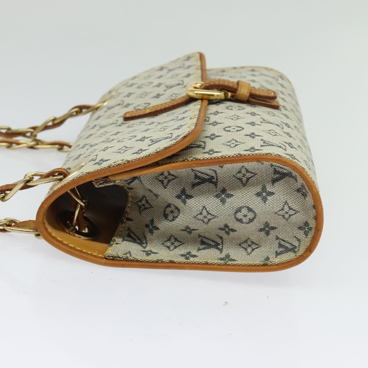Louis Vuitton Camille Messenger Bag Mini Lin, BLUE, CANVAS, Crossbody bag