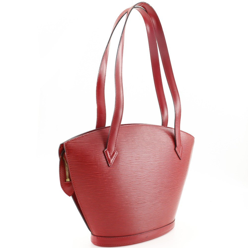 Louis Vuitton Saint Jacques Handbag Epi Leather, RED, LEATHER, Shoulder bag
