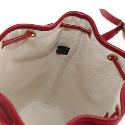 Gucci Doraemon Bucket Bag Printed Mini GG Coated Canvas, BEIGE, PVC, Shoulder bag