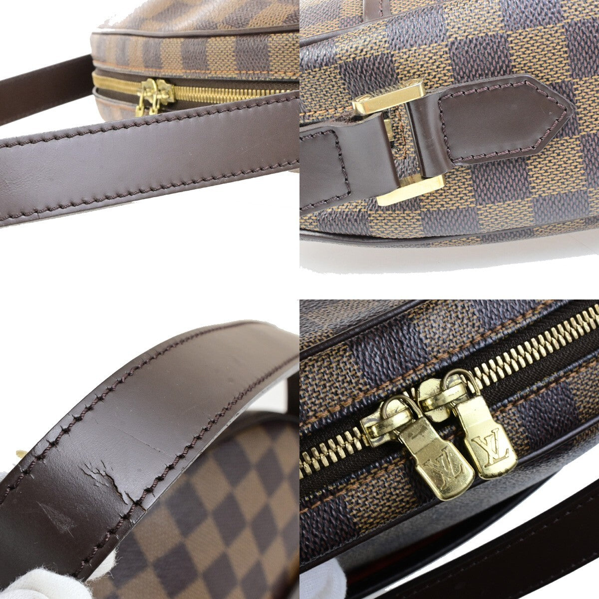 Louis Vuitton Ipanema Handbag Damier, BROWN, CANVAS, Shoulder bag