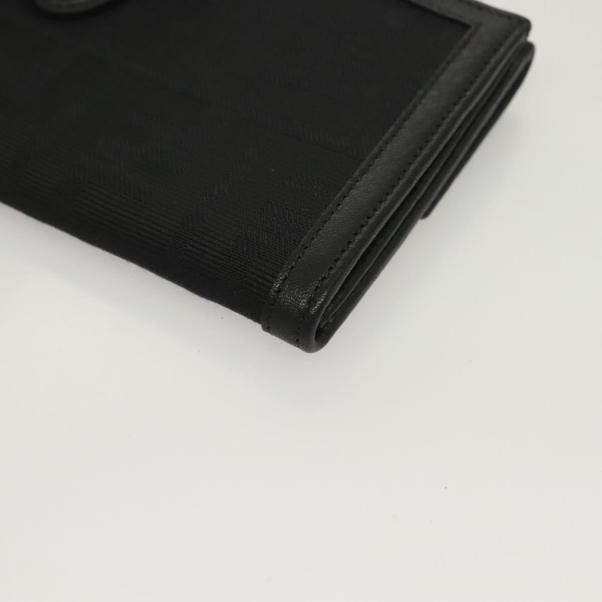 Fendi Vintage FF Flap Wallet Zucca canvas, BLACK, CANVAS, Wallets