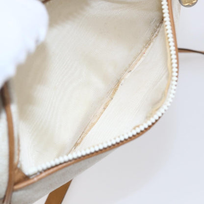 Celine Macadam Shoulder Bag PVC Leather, WHITE, PVC, Shoulder bag