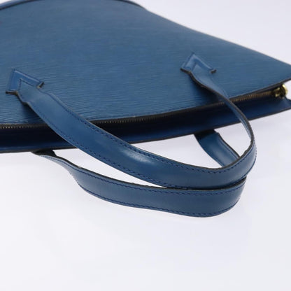 Louis Vuitton Saint Jacques Handbag Epi Leather, BLUE, LEATHER, Shoulder bag