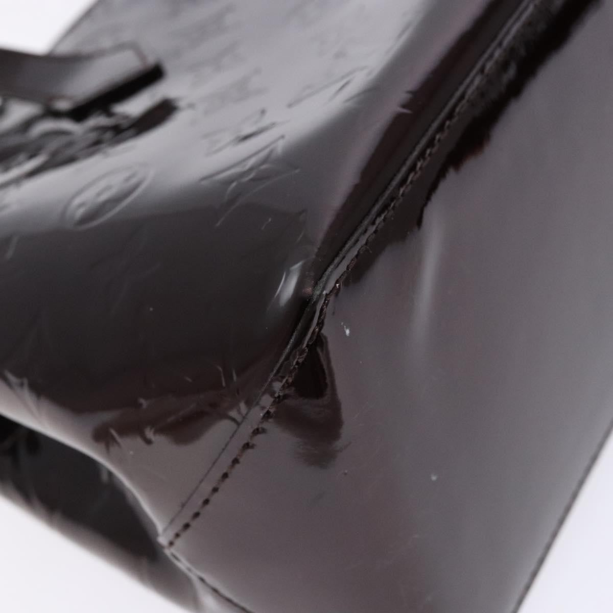 Louis Vuitton Wilshire Handbag Monogram Vernis, BURGUNDY, PATENT_LEATHER, Handbag