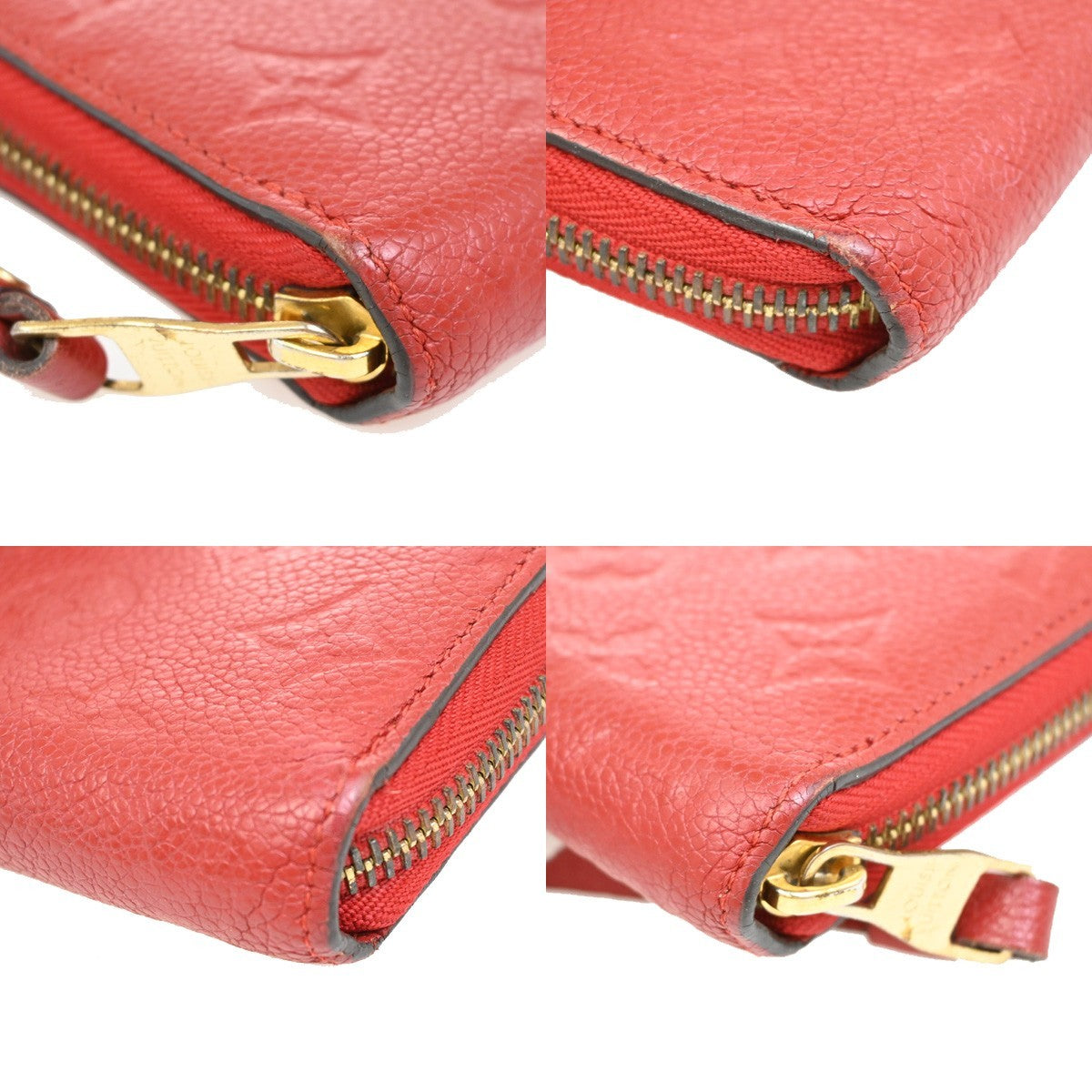Louis Vuitton Portefeuille zippy Monogramme Empreinte Monogramme Empreinte, RED, LEATHER, Wallets