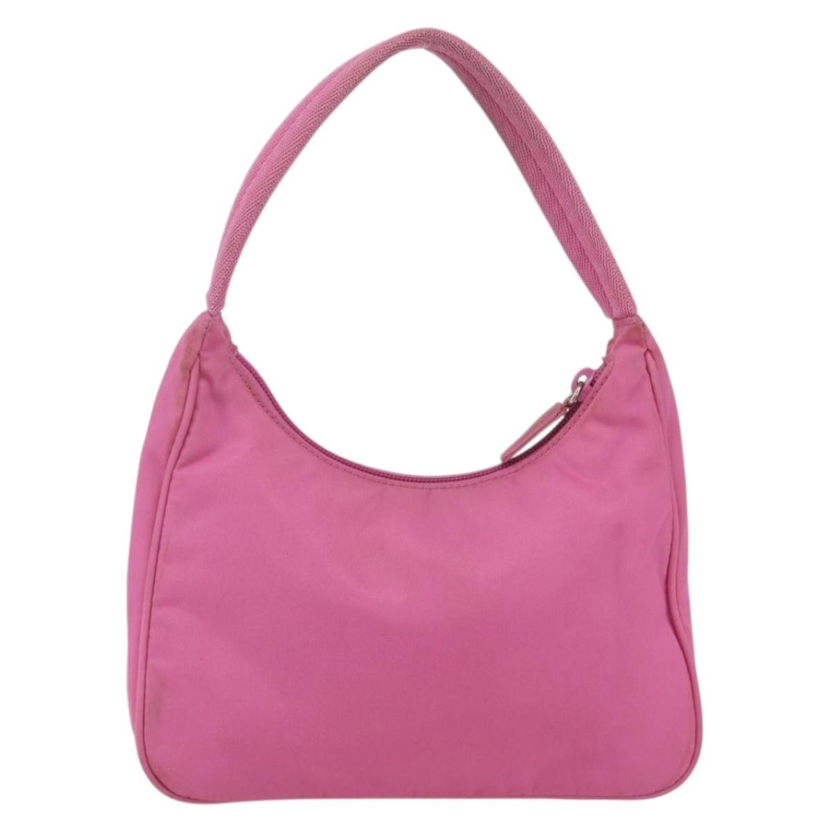 Prada Hobo Tessuto, PINK, NYLON, Handbag