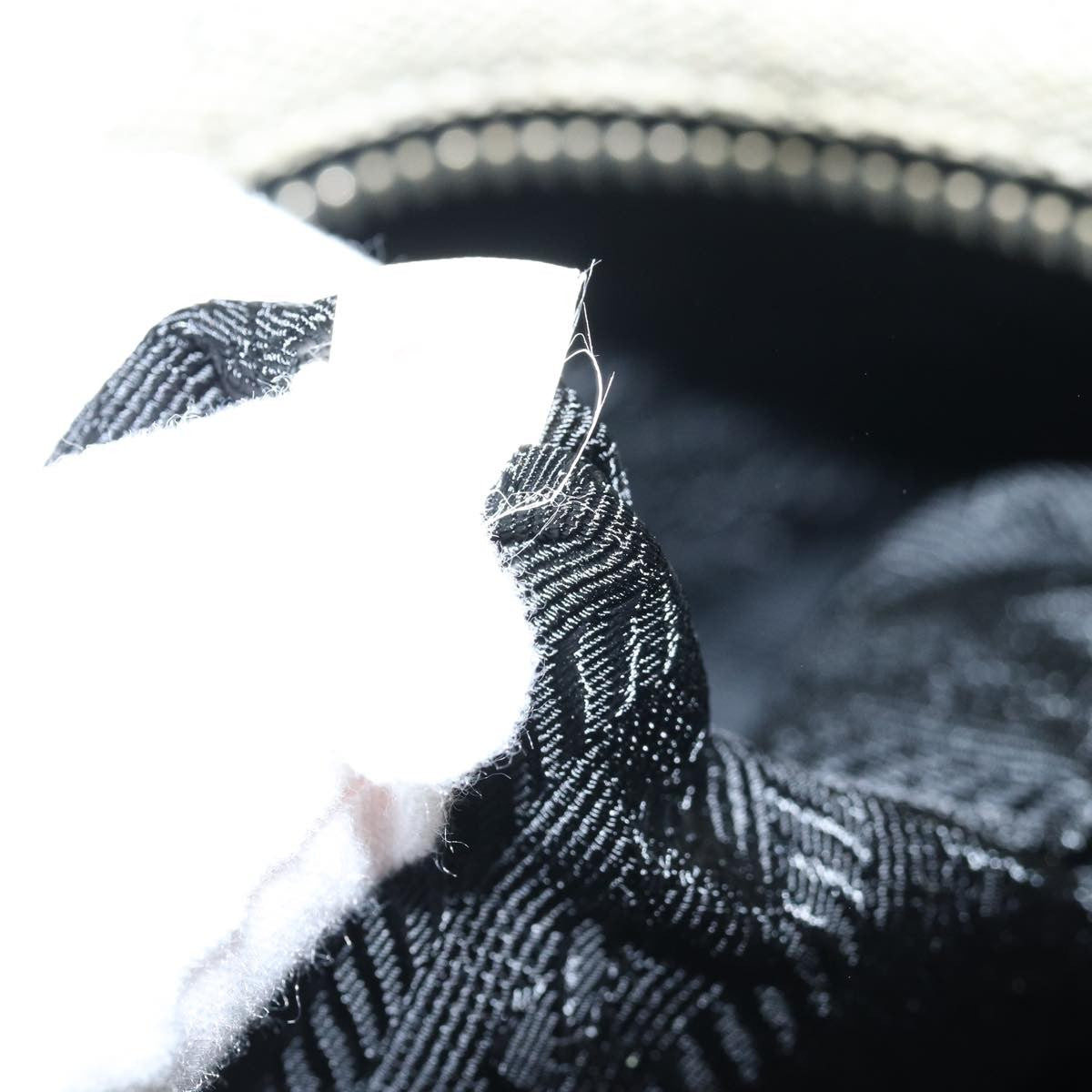 Prada Vintage Handbag Canvas, GRAY, CANVAS, Handbag