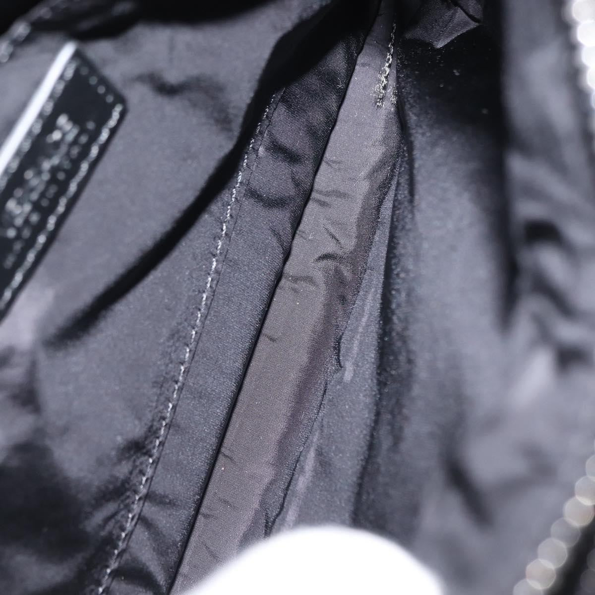 Versace Crossbody Pouch Studded Leather, BLACK, LEATHER, Clutche & pouche