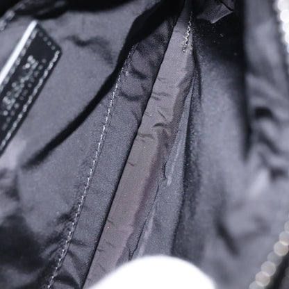 Versace Crossbody Pouch Studded Leather, BLACK, LEATHER, Clutche & pouche