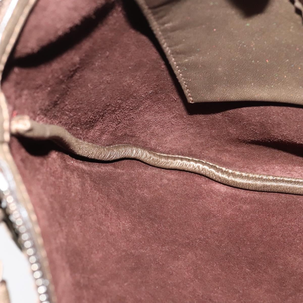 Loewe Anagram Shoulder Bag Leather, METALLIC, LEATHER, Shoulder bag