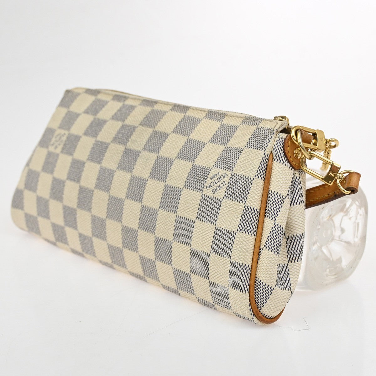 Louis Vuitton Eva Handbag Damier, WHITE, CANVAS, Shoulder bag