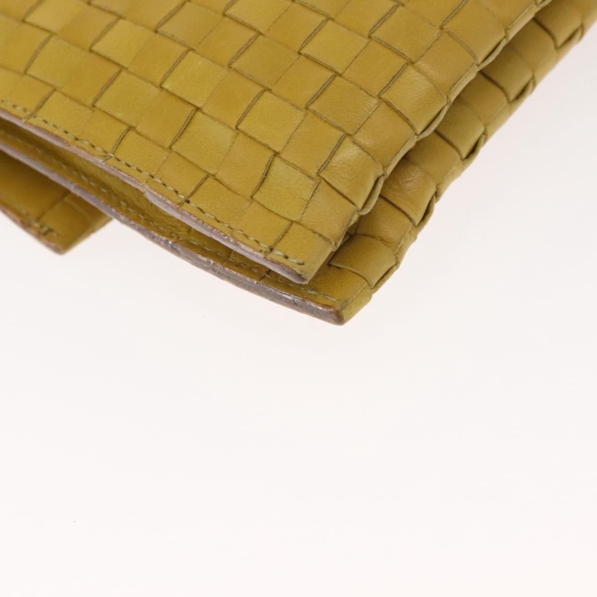 Bottega Veneta Intrecciato Leather, YELLOW, LEATHER, Shoulder bag