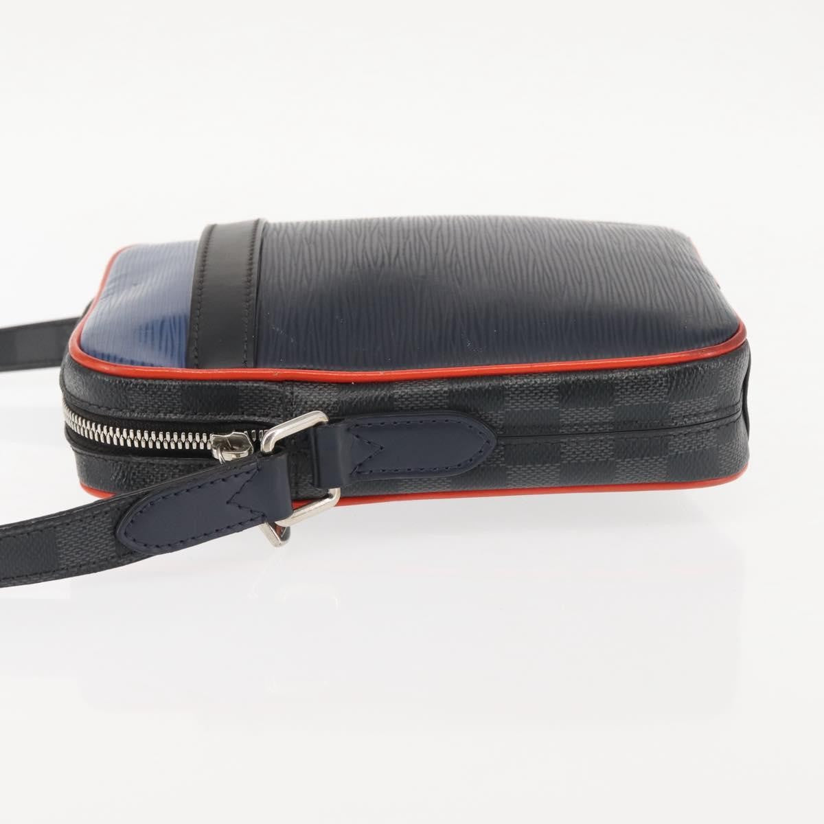 Louis Vuitton Danube Handbag Epi Leather, NAVY, LEATHER, Handbag