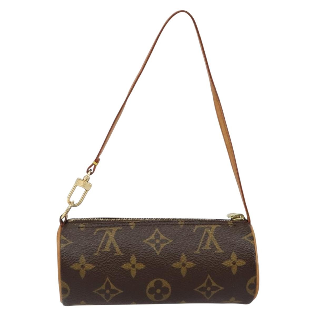Louis Vuitton Papillon Pochette Monogram Canvas, BROWN, CANVAS, Handbag