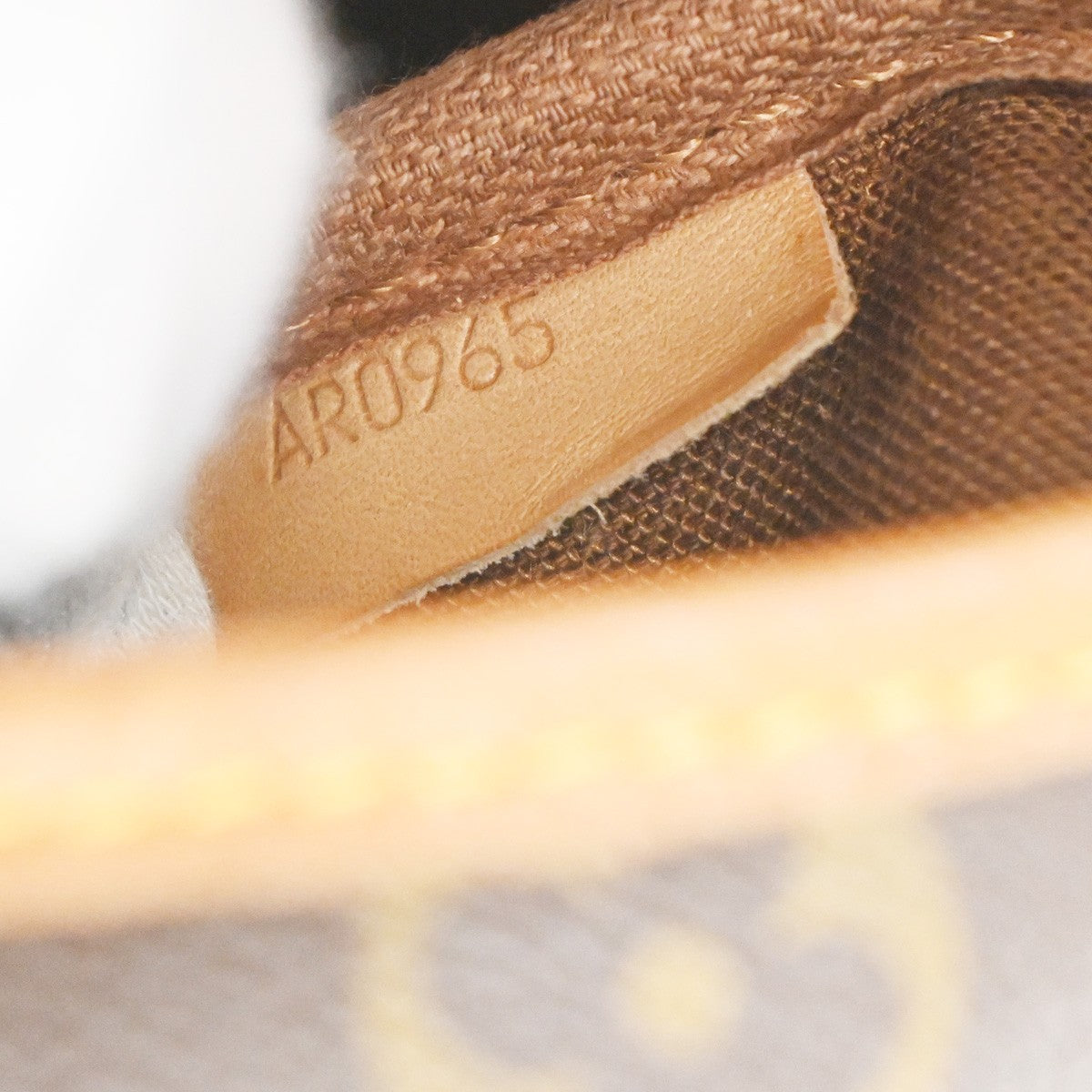 Louis Vuitton Saumur Handbag Monogram Canvas, Brown, Canvas, Shoulder Bag