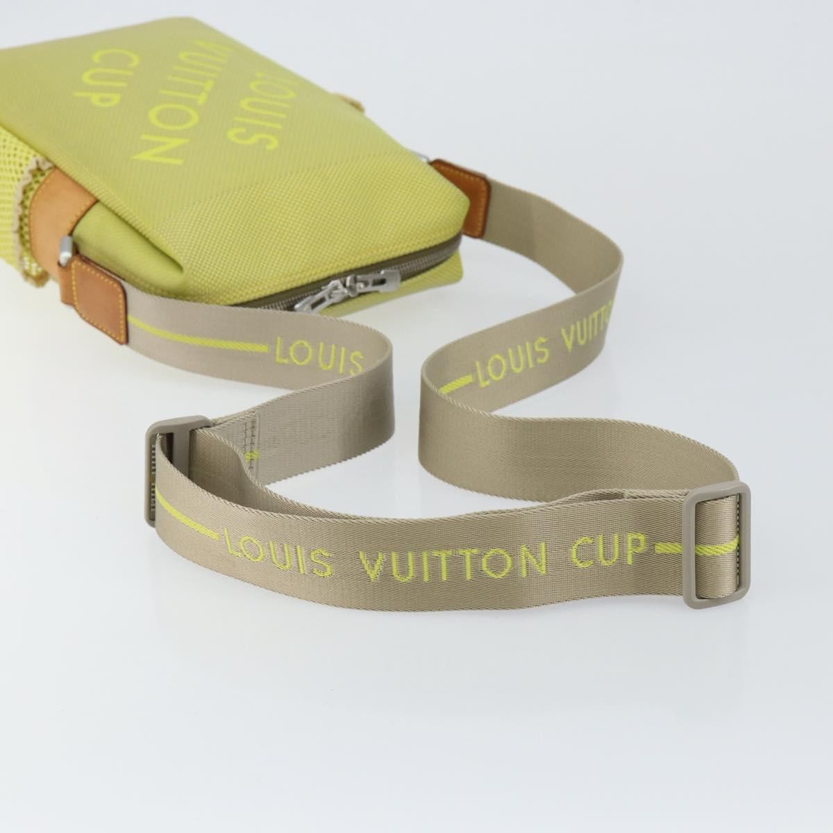 Louis Vuitton Cup Weathery Bag Damier Geant Canvas, YELLOW, CANVAS, Shoulder bag