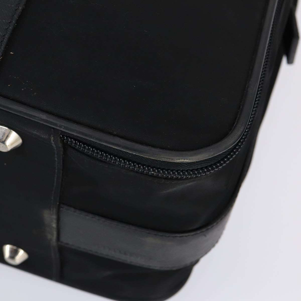 Prada Trunk Bag Nylon, BLACK, NYLON, Travel bag