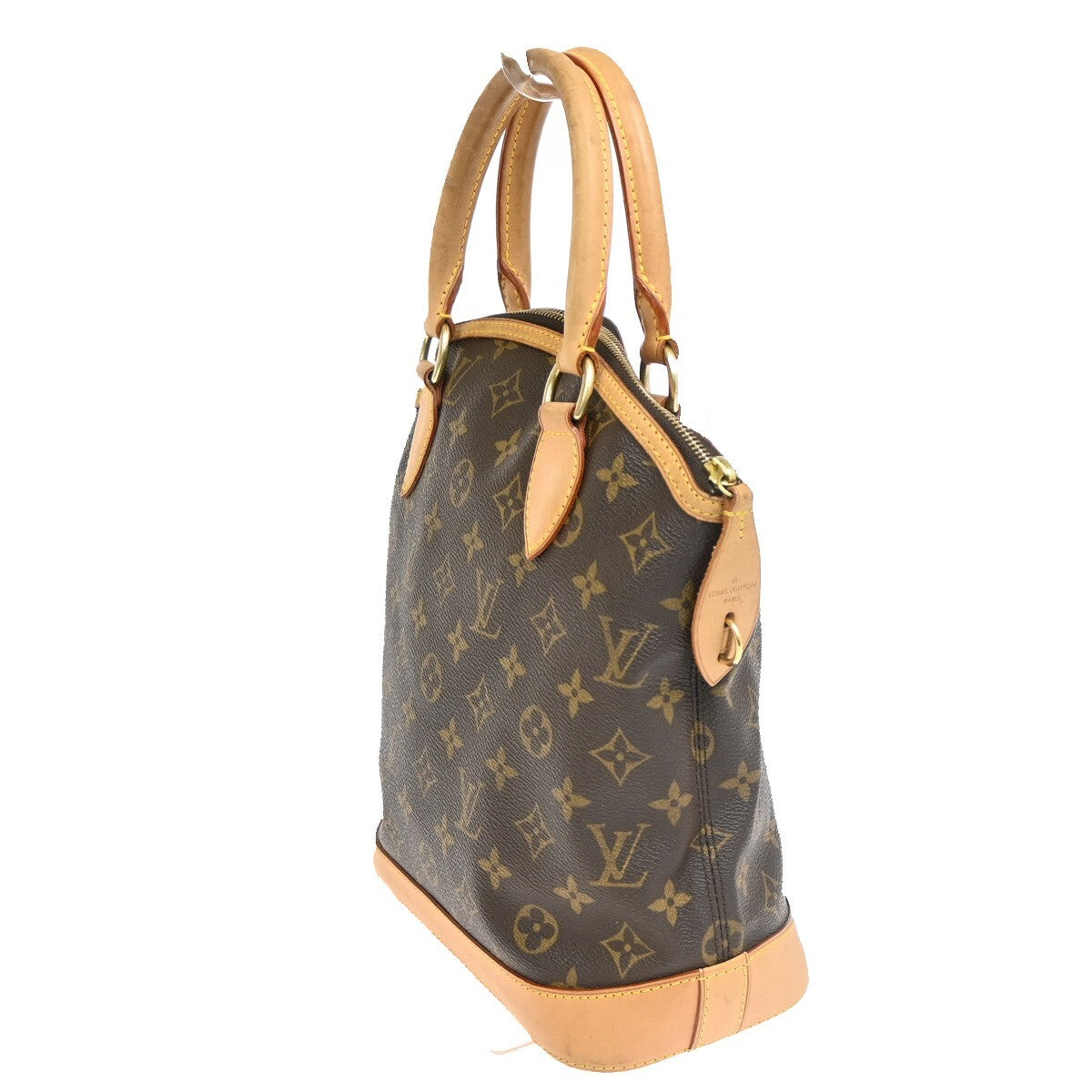 Louis Vuitton Lockit Handbag Monogram Canvas, BROWN, CANVAS, Handbag