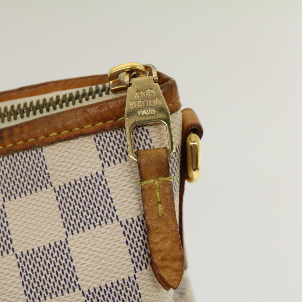 Louis Vuitton Riviera Handbag Damier, WHITE, CANVAS, Handbag