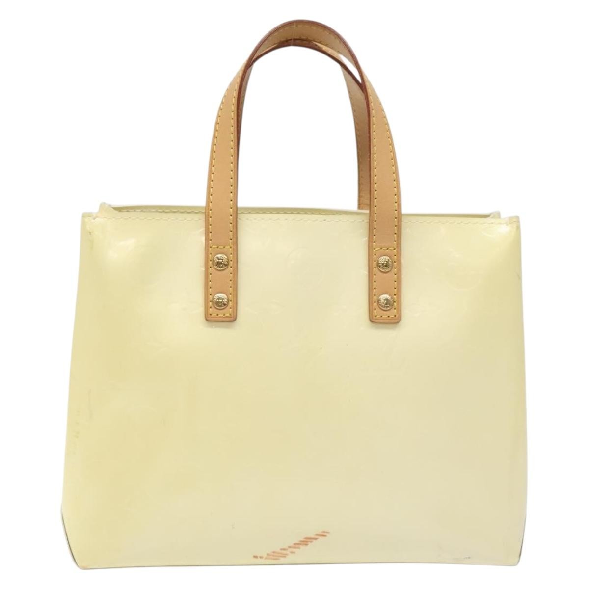 Louis Vuitton Reade Handbag Monogram Vernis, BEIGE, PATENT_LEATHER, Handbag