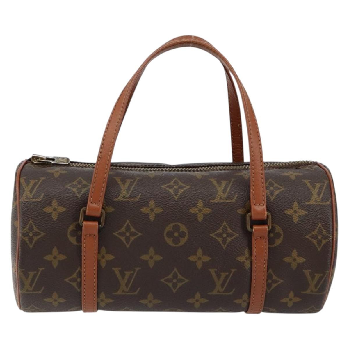 Louis Vuitton Papillon Handbag Monogram Canvas, BROWN, CANVAS, Handbag