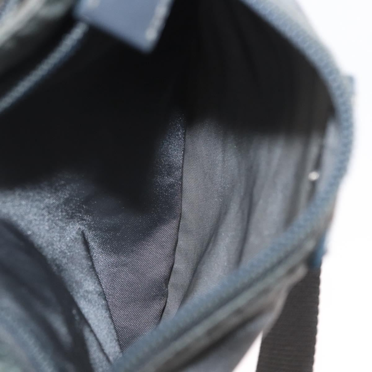 Prada Front Zip Convertible Flat Messenger Tessuto with Leather, GRAY, NYLON, Shoulder bag