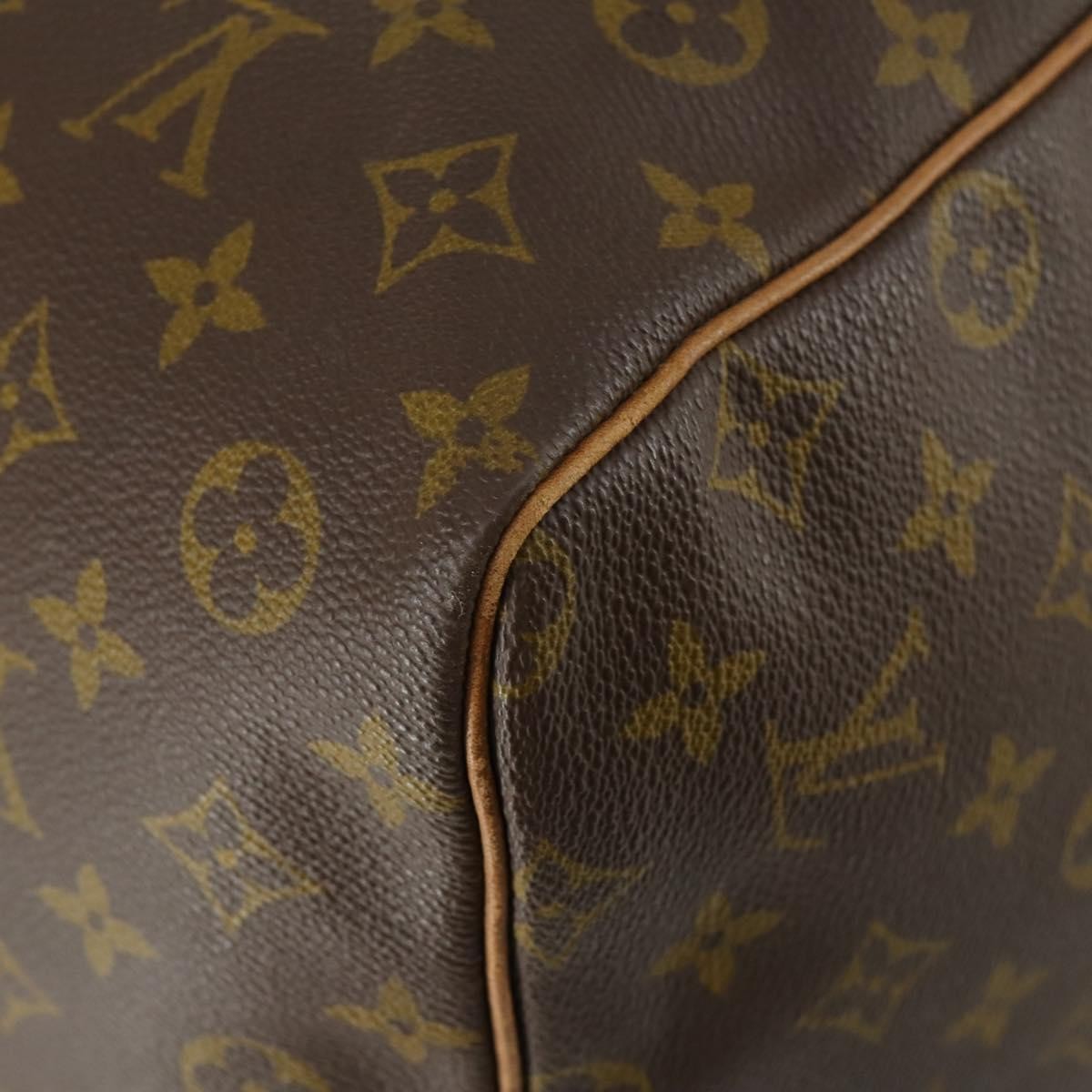 Louis Vuitton Keepall Bag Monogram Canvas, BROWN, CANVAS, Travel bag